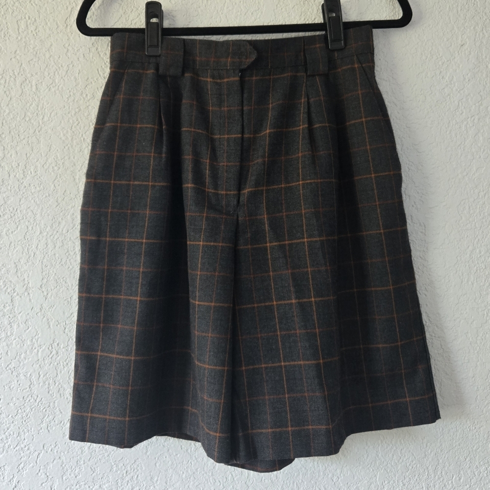 Tail Women's High Waist Plaid Shorts - Black and Brown